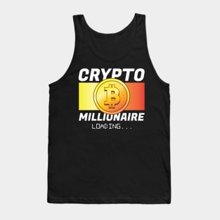 Crypto Millionaire Loading Miner Hodl Blockchain Bitcoin Tank Top